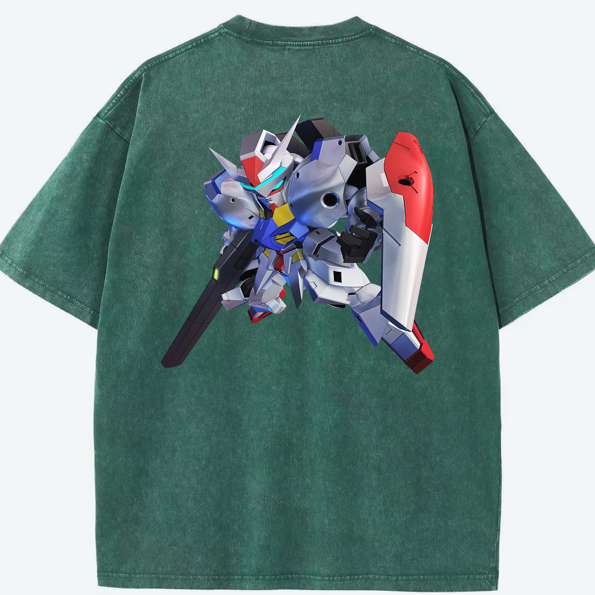 （画像用） 機動戦士ガンダム Mobile Suit Gundam 綿100% ヴィンテージ風 半袖Tシャツ（背面プリント）